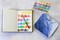 Daler-Rowney Aquafine Watercolor Paint Half Pan Travel Set-24/Pkg